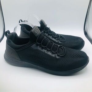 Skechers men black non slip shoe memory foam size 12‎